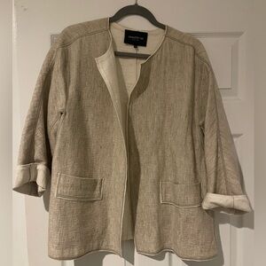Lafayette 148 New York Textured Tan Blazer